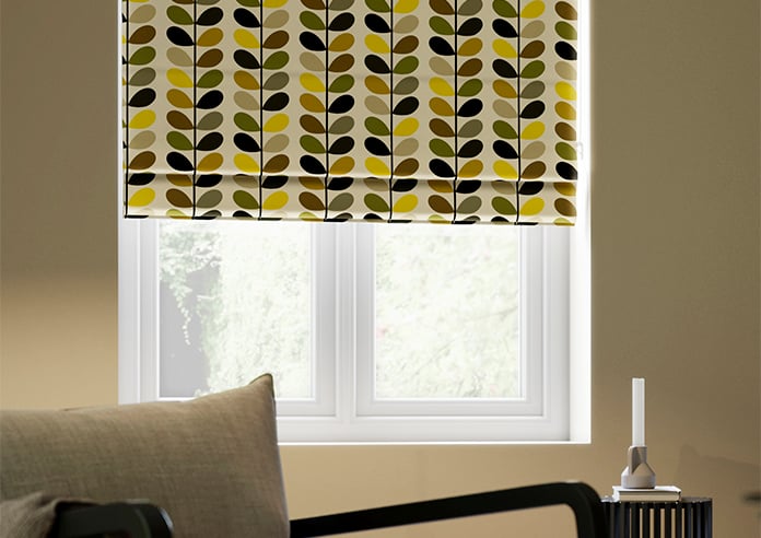 Orla Kiely Multi Stem, Yellow - Twist&Fit Roman Blind - Image 5